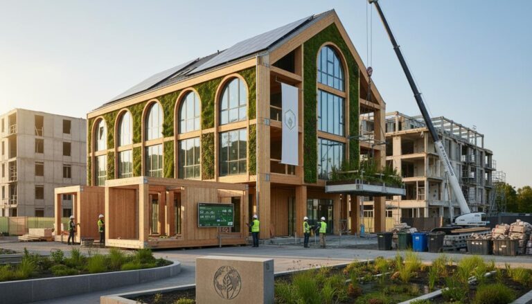 Duurzaam bouwbedrijf met focus op circulair ontwerp, materiaalkeuze en energiebesparing voor duurzame bouwprojecten